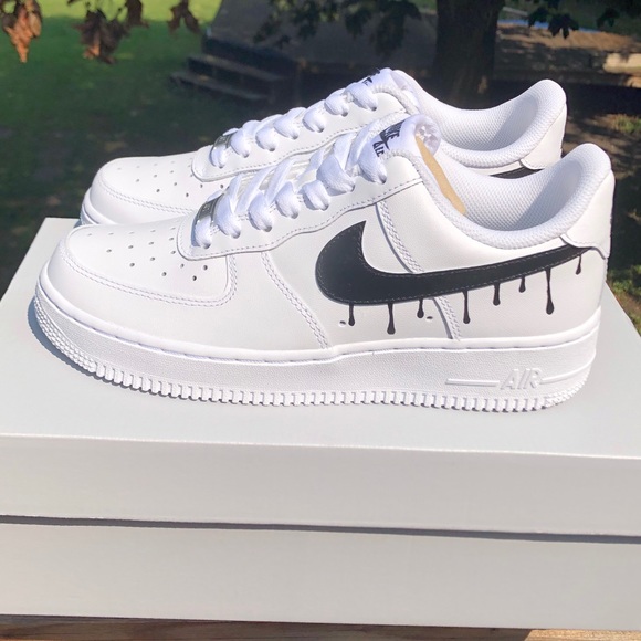 paint drip air force ones